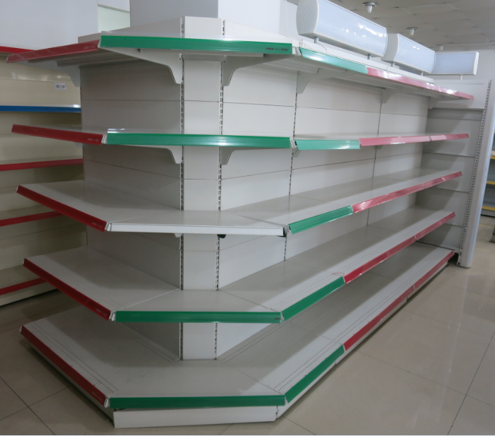 Dachang supermarket round corner display shelf/rack